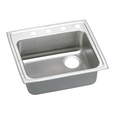 Elkay Gourmet 18G 25' X 21.25' X 4' Single Bowl TMt Kitchen Sink SS LRADQ252140R3