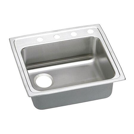 Elkay Gourmet 18G 22' X 19.5' X 6' Single Bowl TMt Kitchen Sink SS LRADQ221960L3