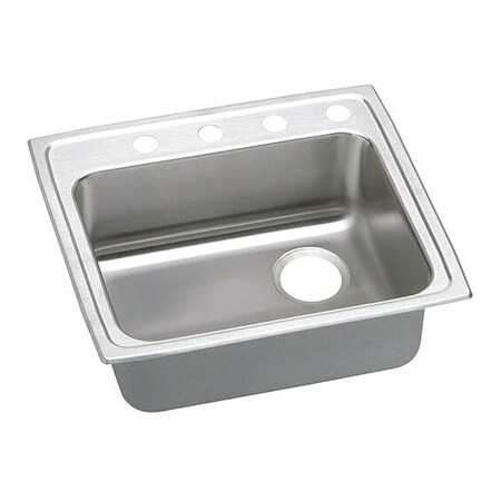 Elkay Gourmet 18G 22' X 19.5' X 6' Single Bowl TMt Kitchen Sink SS LRADQ221960R5