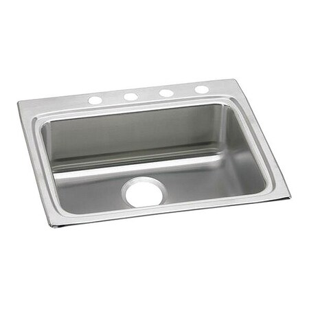 Elkay Gourmet 18G 25' X 22' X 4' Single Bowl TMt Kitchen Sink SS LRADQ252240MR2
