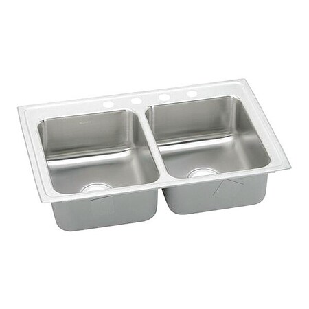 Elkay Gourmet, 18 ga., 29x18x5 ft., Double Bowl LRADQ2918502