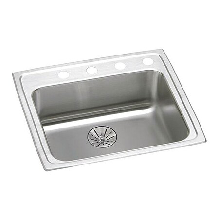 Elkay Lustertone 18G 22' X 19.5' X 6.5' 1Bwl TMt Kitchen Sink Kit SS LRAD221965PD3