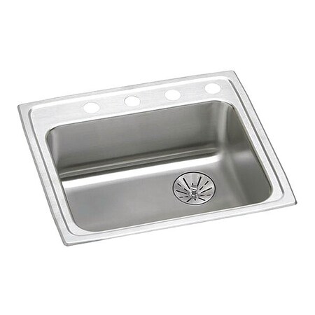 Elkay Lustertone 18G 25' X 21.25' X 6.5' 1Bwl TMt Kitchen Sink Kit SS LRAD252165RPD3