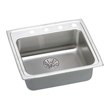 Elkay Lustertone 18G 25' X 21.25' X 6.5' 1Bwl TMt Kitchen Sink Kit SS LRADQ252165PD5