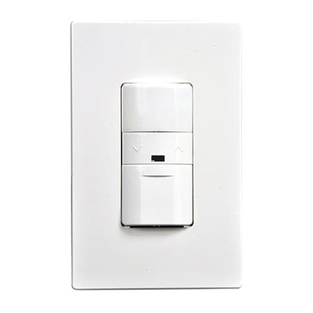 Greengate Occ Sensor Dimmer 0-10V, Multi Volt, Wh OSW-P-010-W