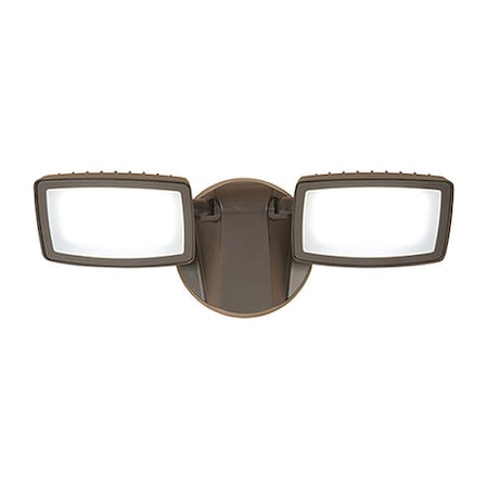 Cooper Lighting Twin Flood, 2000 Lm, 5000K Bronze LFD2L30B