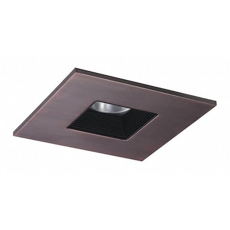 Halo Tls408 4" H4 Square Baffle & Solite Regress Lens TLS408TBZBB