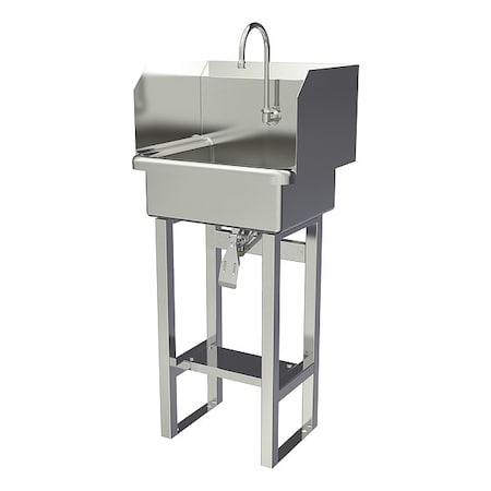 Sani-Lav Wash Station, 20"x17.5"x43.5", SS 727FK1