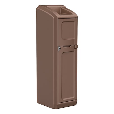Cortech Locker with Door, 26 in W, 26 in D, 78 1/2 in H, Brown 7300BN