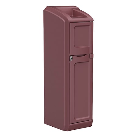 Cortech Locker with Door, 26 in W, 26 in D, 78 1/2 in H, Burgundy 7300BY