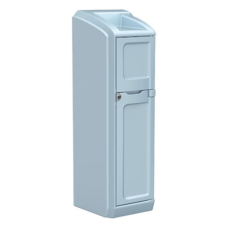 Cortech Locker with Door, 26 in W, 26 in D, 78 1/2 in H, Blue Gray 7300BG