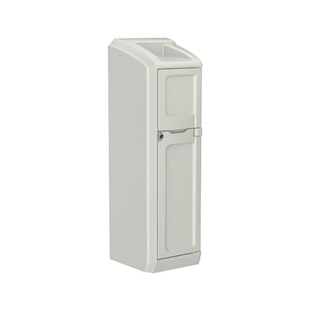Cortech Locker with Door, 26 in W, 26 in D, 78 1/2 in H, Stone Gray 7300SG