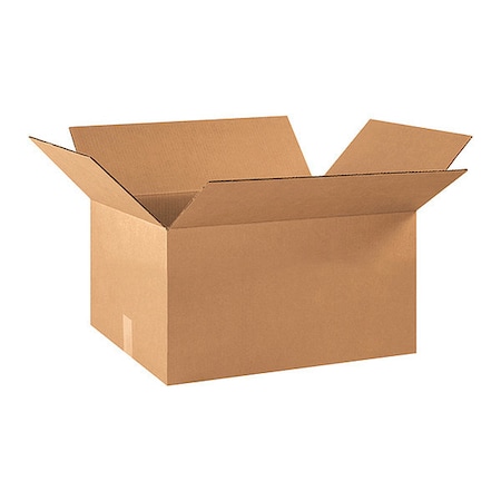 Partners Brand 22 in x 15 in x 10 in Shipping Box, Kraft, Corrugate, Single Wall, 32 ECT, 25 PK 221510