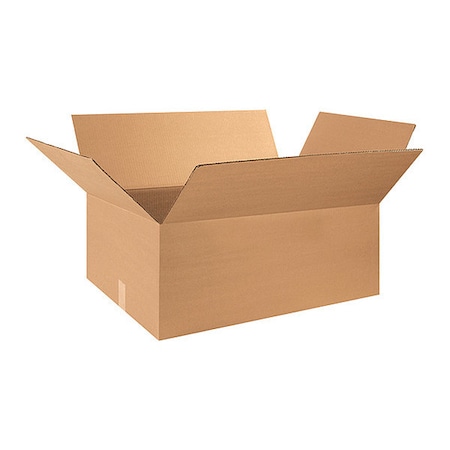 Partners Brand 28 in x 20 in x 10 in Shipping Box, Kraft, Corrugate, Single Wall, 32 ECT, 15 PK 282010