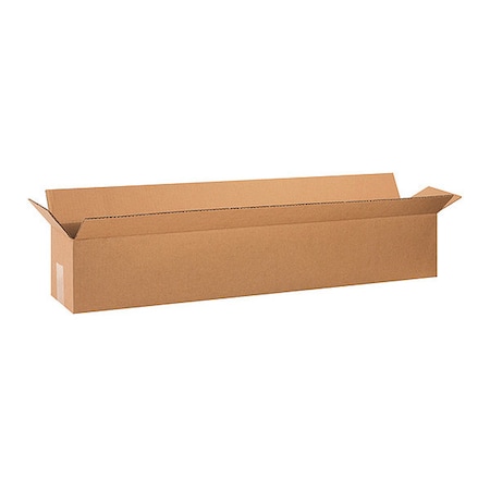 Partners Brand 60 in x 10 in x 10 in Shipping Box, Kraft, Corrugate, Single Wall, 32 ECT, 15 PK 601010