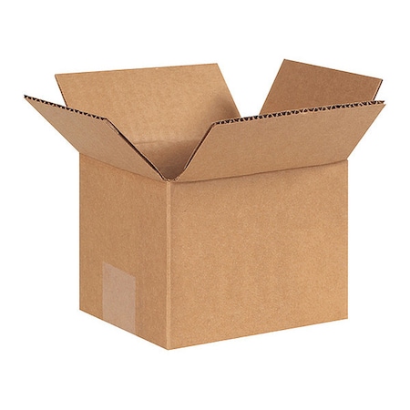 Partners Brand 7 in x 6 in x 5 in Shipping Box, Kraft, Corrugate, Single Wall, 32 ECT, 25 PK 765