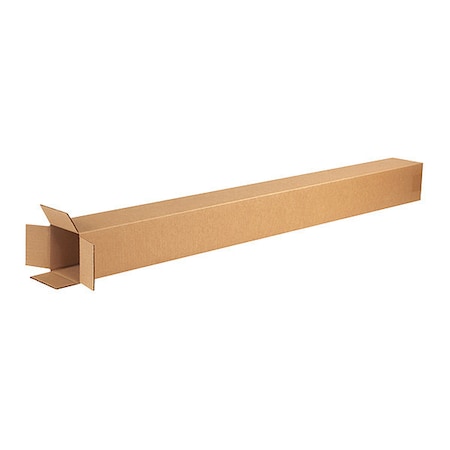 Partners Brand 4 in x 4 in x 46 in Shipping Box, Kraft, Corrugate, Single Wall, 32 ECT, 25 PK 4446