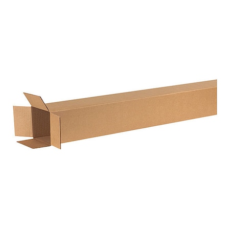 Partners Brand 6 in x 6 in x 62 in Shipping Box, Kraft, Corrugate, Single Wall, 32 ECT, 15 PK 6662