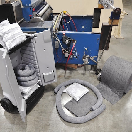 Partners Brand Mobile Cart Spill Kit, 25 Gallon, 1/Case SPLKIT140