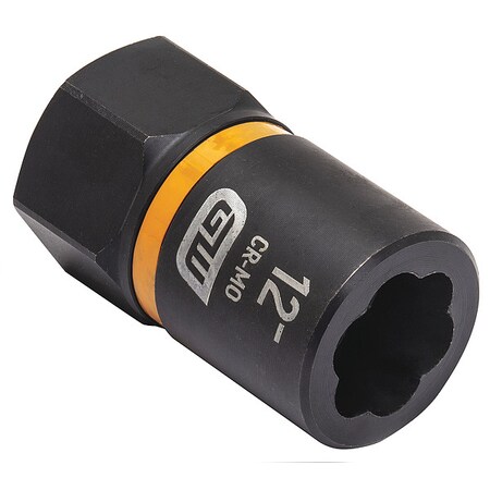 Gearwrench 3/8" Drive Bolt Biter Impact Extraction Socket 12- mm 84762