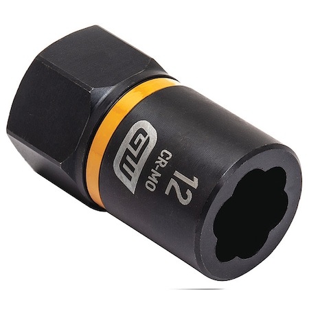 Gearwrench 3/8" Drive Bolt Biter Impact Extraction Socket 12mm 84763