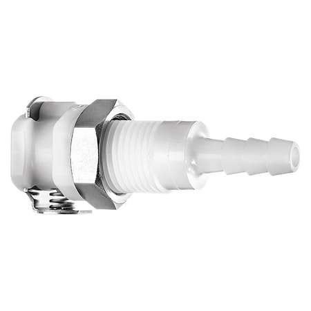 Usa Industrials Acetal Quick Disconnect, Straight, 1/4" Blkhd Socket x 3/8" Barbed ZUSA-TF-QD-A-1