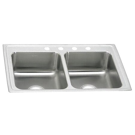 Elkay Gourmet 18G 29' X 18' X 4.5' Double Bowl TMt Kitchen Sink SS LRAD2918454
