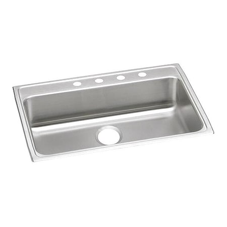 Elkay Gourmet 18G 31' X 22' X 4' Single Bowl TMt Kitchen Sink SS LRAD3122404