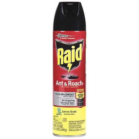 Raid Ant and Roach Killer 26, Lemon Scent, PK12 660485 / 660484