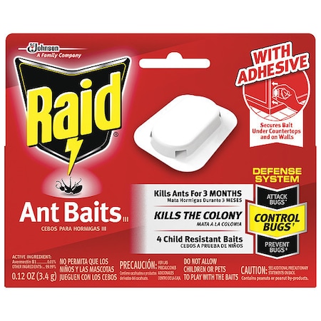 Raid Ant Baits, 4 Baits, PK12 676344