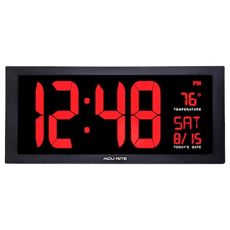 Zoro Select Digital Led Wall, w/Indoor Temp 75100MA2