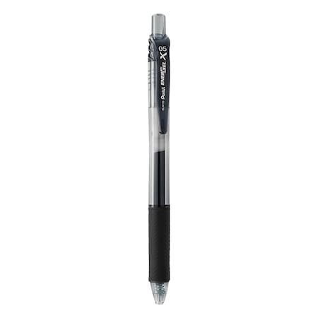 Pentel Pen Set, Black, Non-Erasable, Gel, PK12 BLN105-A
