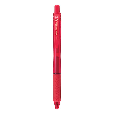 Pentel Pen Set, Red, Non-Erasable, Gel, PK12 BL107-B
