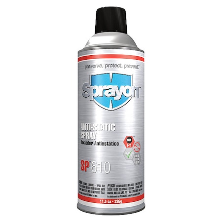 SPRAYON Anti-Static Spray, 11.5 Oz SC0610000