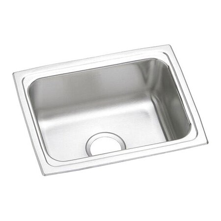 Elkay Gourmet 18G 25' X 19.5' X 6.5' Single Bowl TMt Kitchen Sink SS LFRAD251965