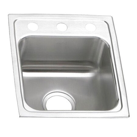 Elkay Gourmet 18G 15' X 17.5' X 4.5' Single Bowl TMt Kitchen Sink SS LRAD151745MR2