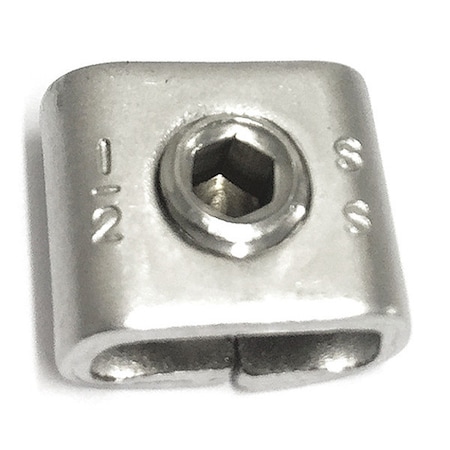Fechometal Usa Screw-Lokt Buckle, 304 Stainless Steel, 1/2" Width, PK100 FSB53M0820IFMT