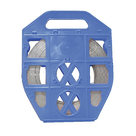 Fechometal Usa Band, 304 Stainless Steel, 3/4"X0.030"X100Ft, Blue Plastic Dispenser FTA730719035PB