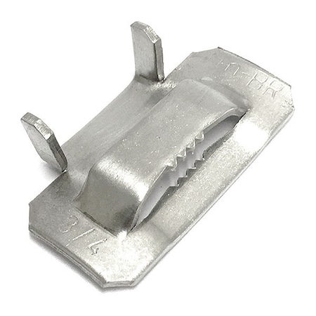 Fechometal Usa Ear-Lokt Buckle, 304 Stainless Steel, 1.1/4" Width, PK25 FDT9331720NFMT