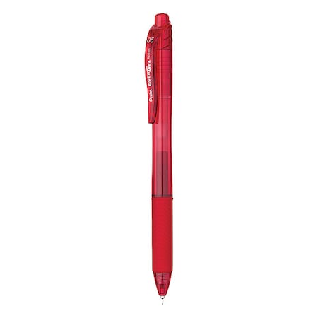 Pentel Pen Set, Red, Non-Erasable, Gel, PK12 BLN105-B