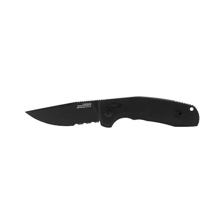 Sog Utility Knife, Serrated, 3-3/8" Blade L 15-38-02-57