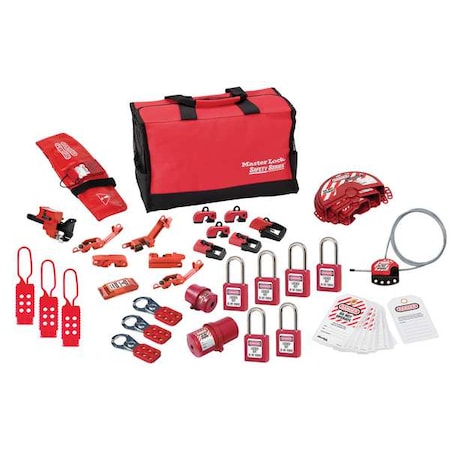 Master Lock Safety Lockout Kit, Valve/Electrical 1458VE410PRE