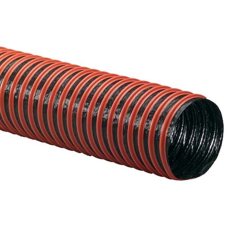 Flexaust Co Ducting Hose, 25 ft L, Black 2480400025