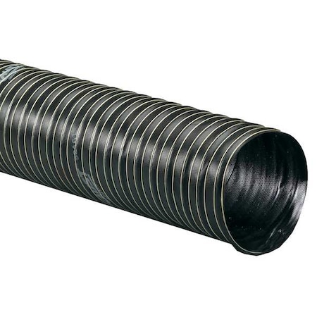 FLEXAUST CO Ducting Hose, 12 ft L, Black 2900225012