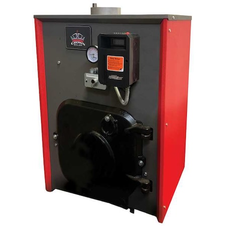 Crown Boiler Co Hot Water Boiler, Oil, 31-5/8" H, 17-3/8" W TWB100ZOLT4SSU0