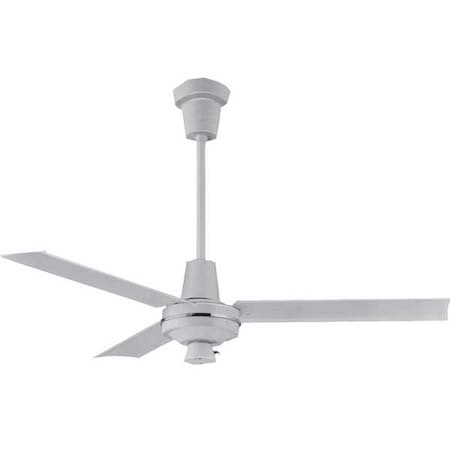 Qmark Industrial Ceiling Fan, 56 in Blade Dia, 3 Blades, Variable Speeds, 277V AC, White 56007HP