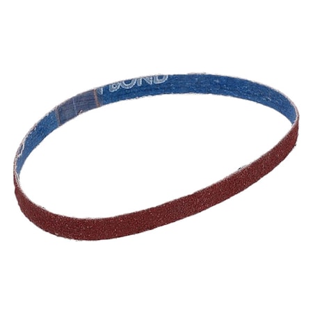 Zoro Select Sanding Belt, 3/8 in W, 13 in L, Coated, Zirconia Alumina, 60 Grit, Medium, Red 78072775316