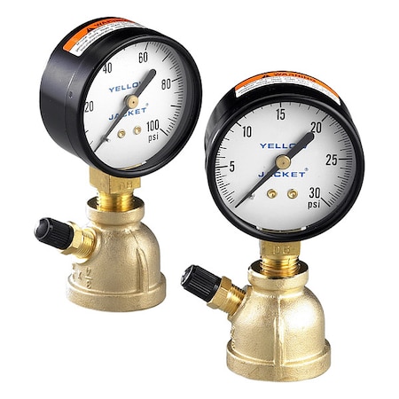 Yellow Jacket Gas Pressure Test Kit, 7 in Case D. 78080