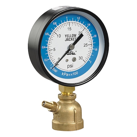 Yellow Jacket Gas Pressure Test Kit, 7 in Case D. 78084