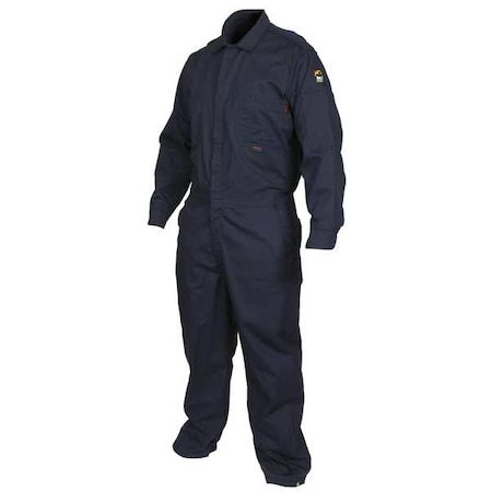 Mcr Safety Coverall, 8.7 cal/sq cm ATPV, XL, MaxComfort(TM), Snap Closure, Zipper Closure CCMNXL